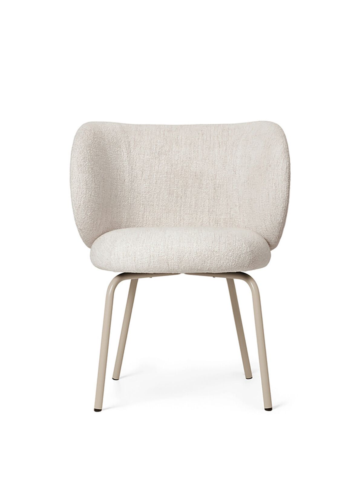 Rico Spisebordsstol fra Ferm Living (Cashmere / Off-white Bouclé)