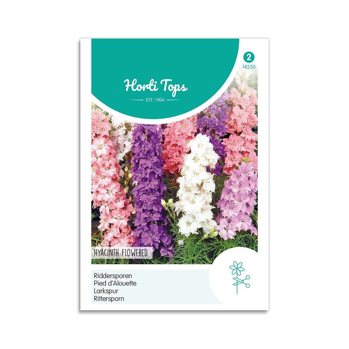 Ridderspore frø "Hyacinth Flowered" - Horti Tops