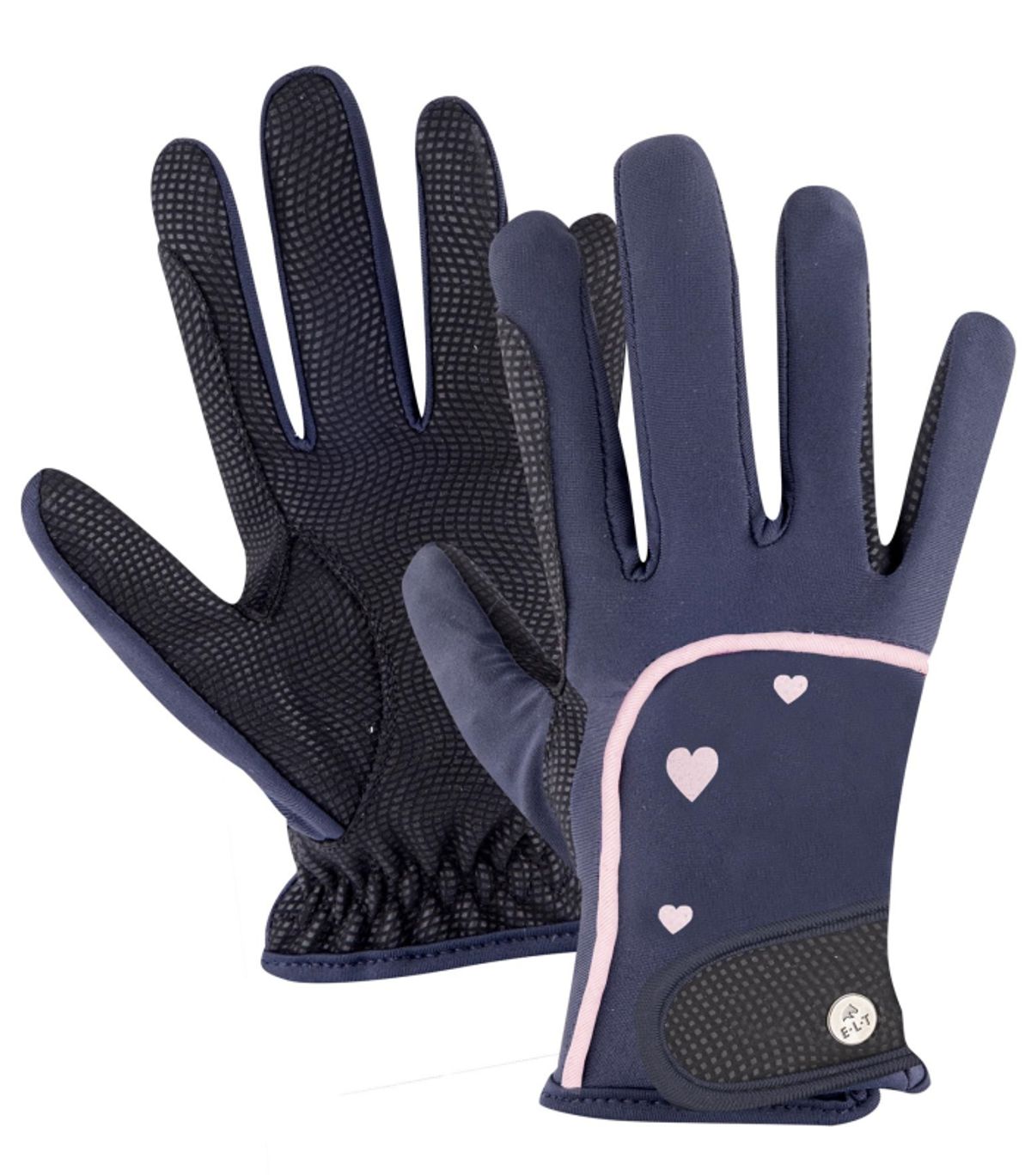 Ridehandske Barn | "Heart" Navy