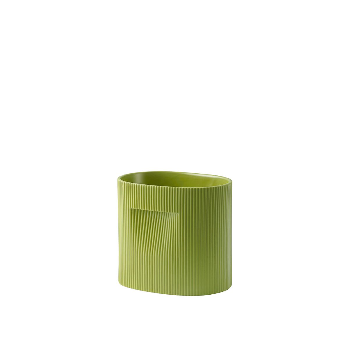 Ridge Planter, moss green fra Muuto (H 24 cm)