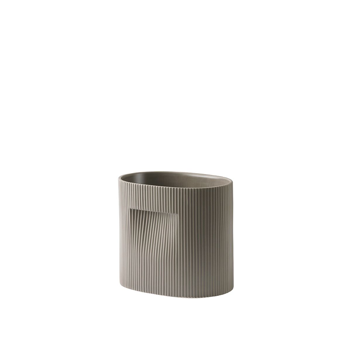 Ridge Planter, taupe fra Muuto (H 24 cm)