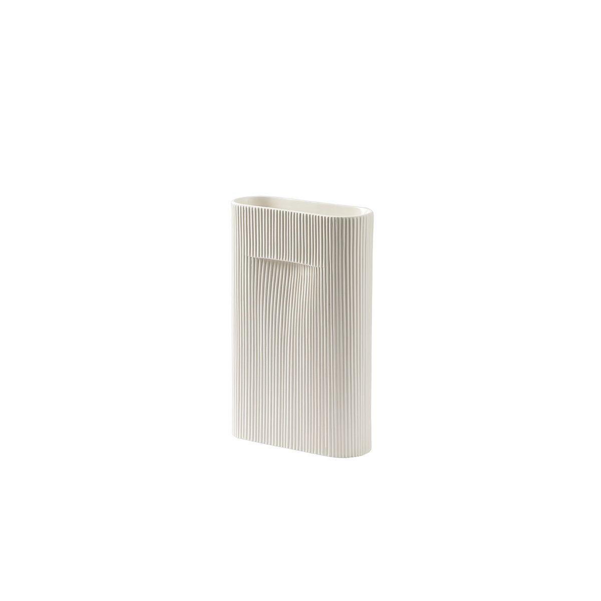 Ridge Vase fra Muuto (Off white, H35 cm)