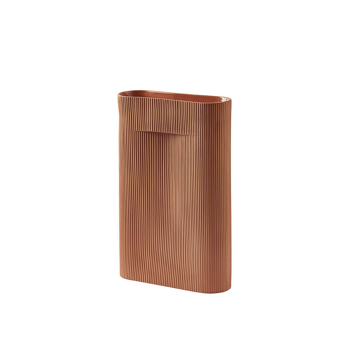 Ridge Vase fra Muuto (Terracotta, H48,5 cm)