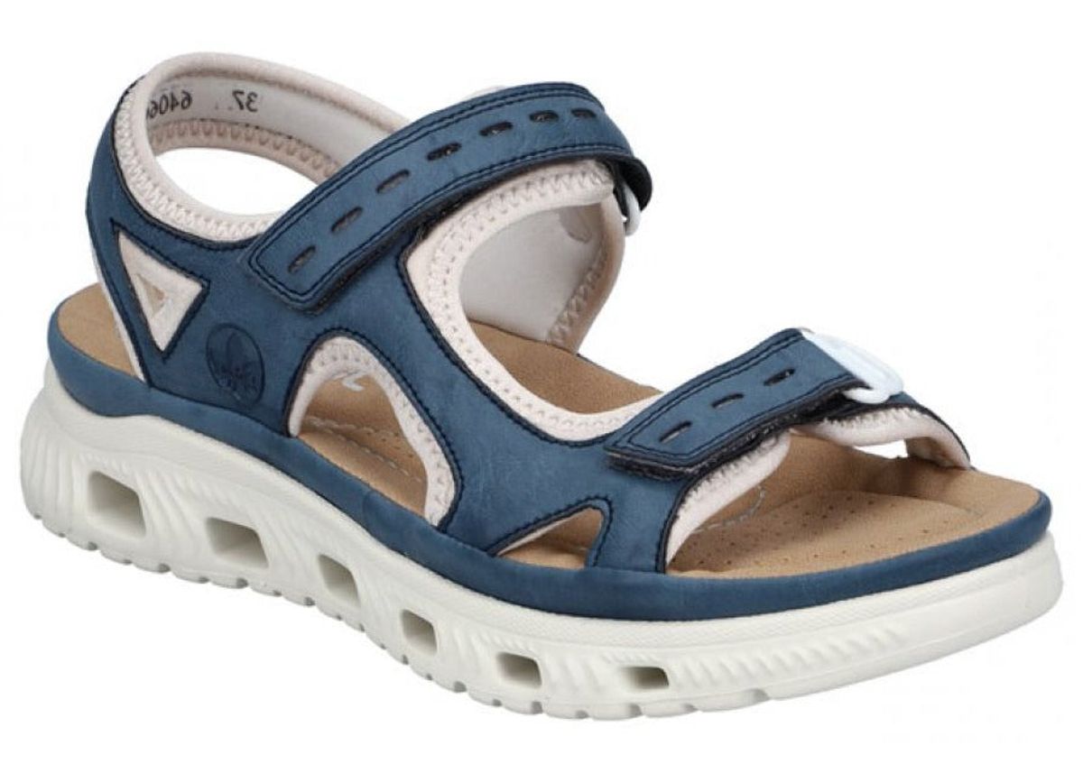 Rieker - Dame sandal, 42-0693 - Blå - 37