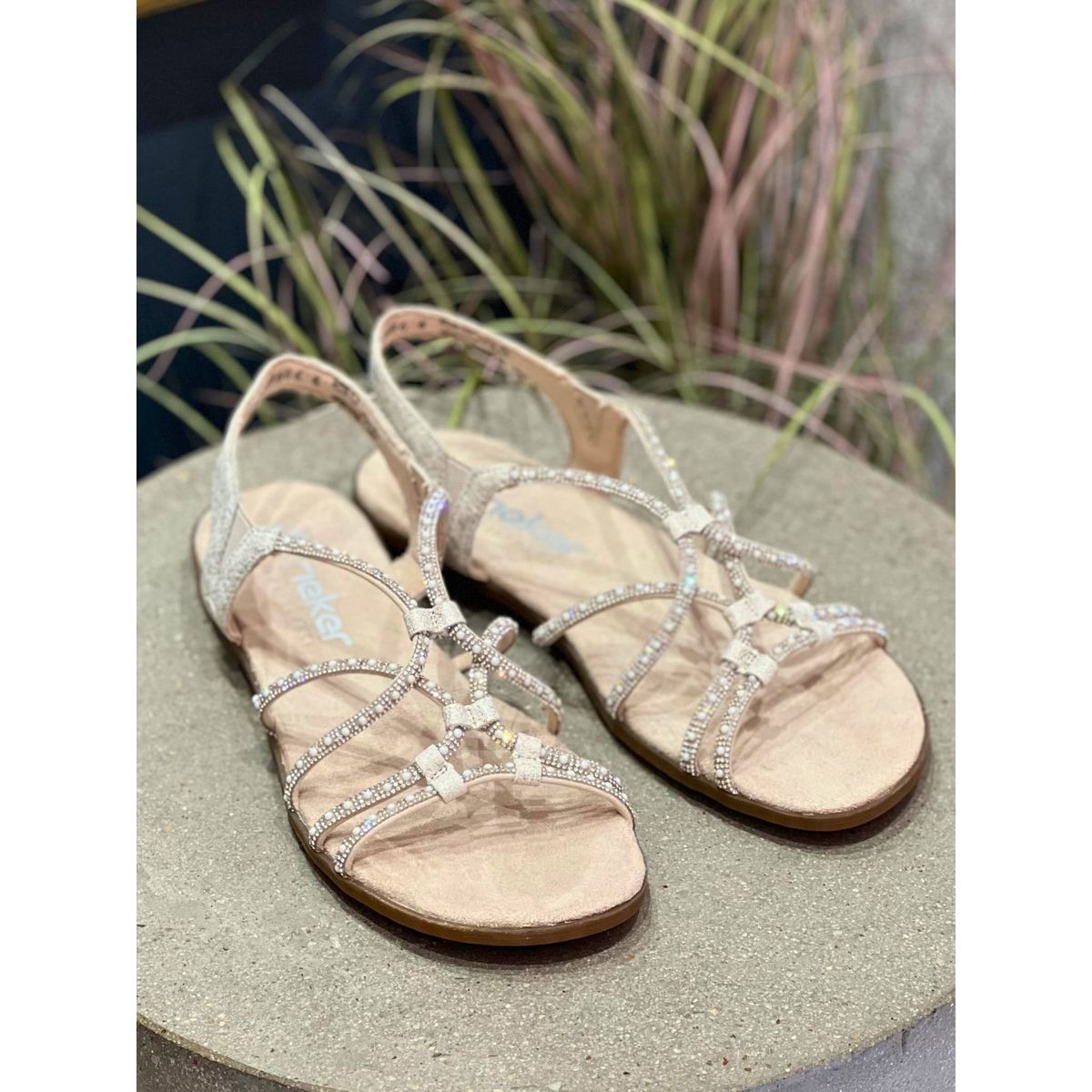 RIEKER, Dame, Sandal, - Beige 38