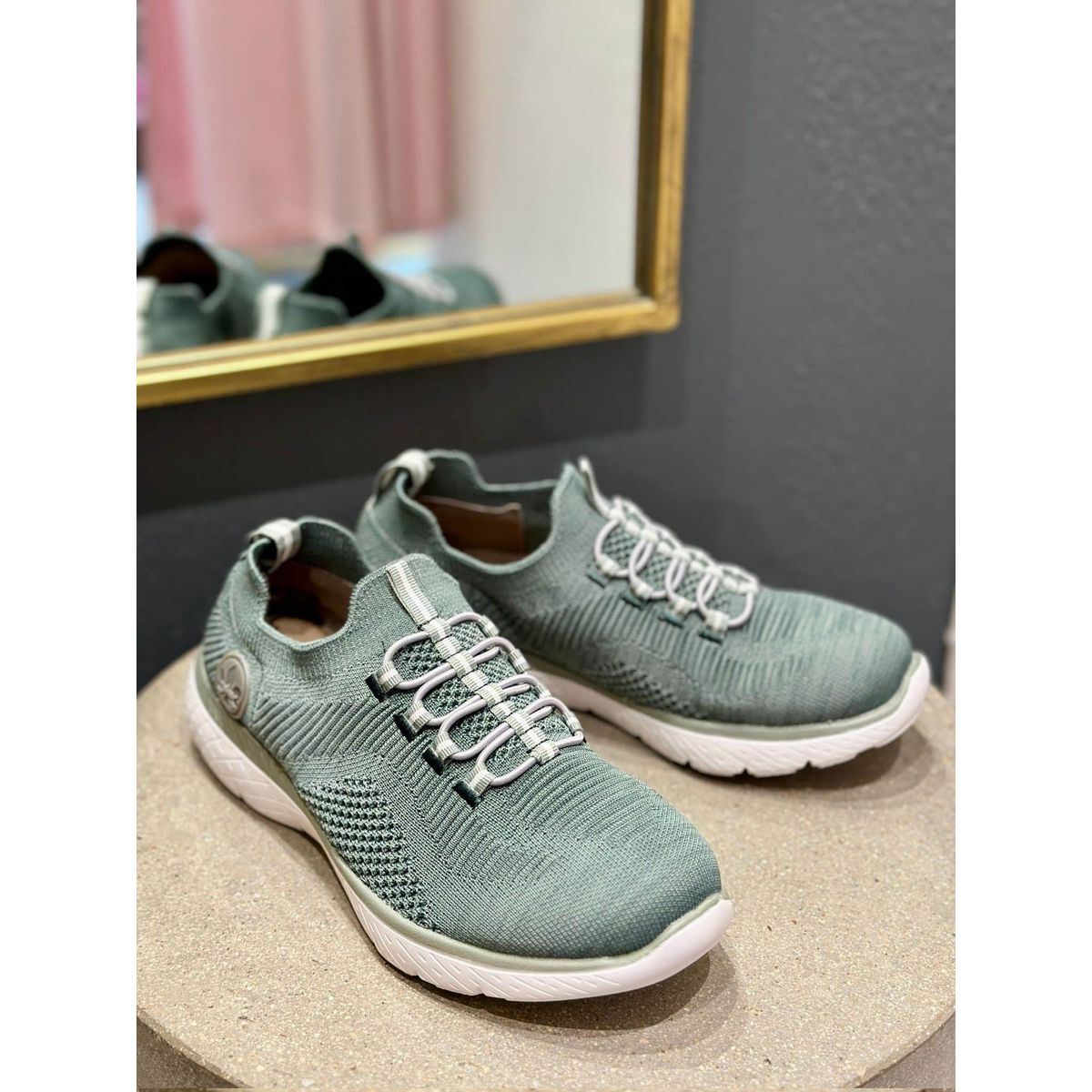 RIEKER, Dame, Sneakers - Green 41