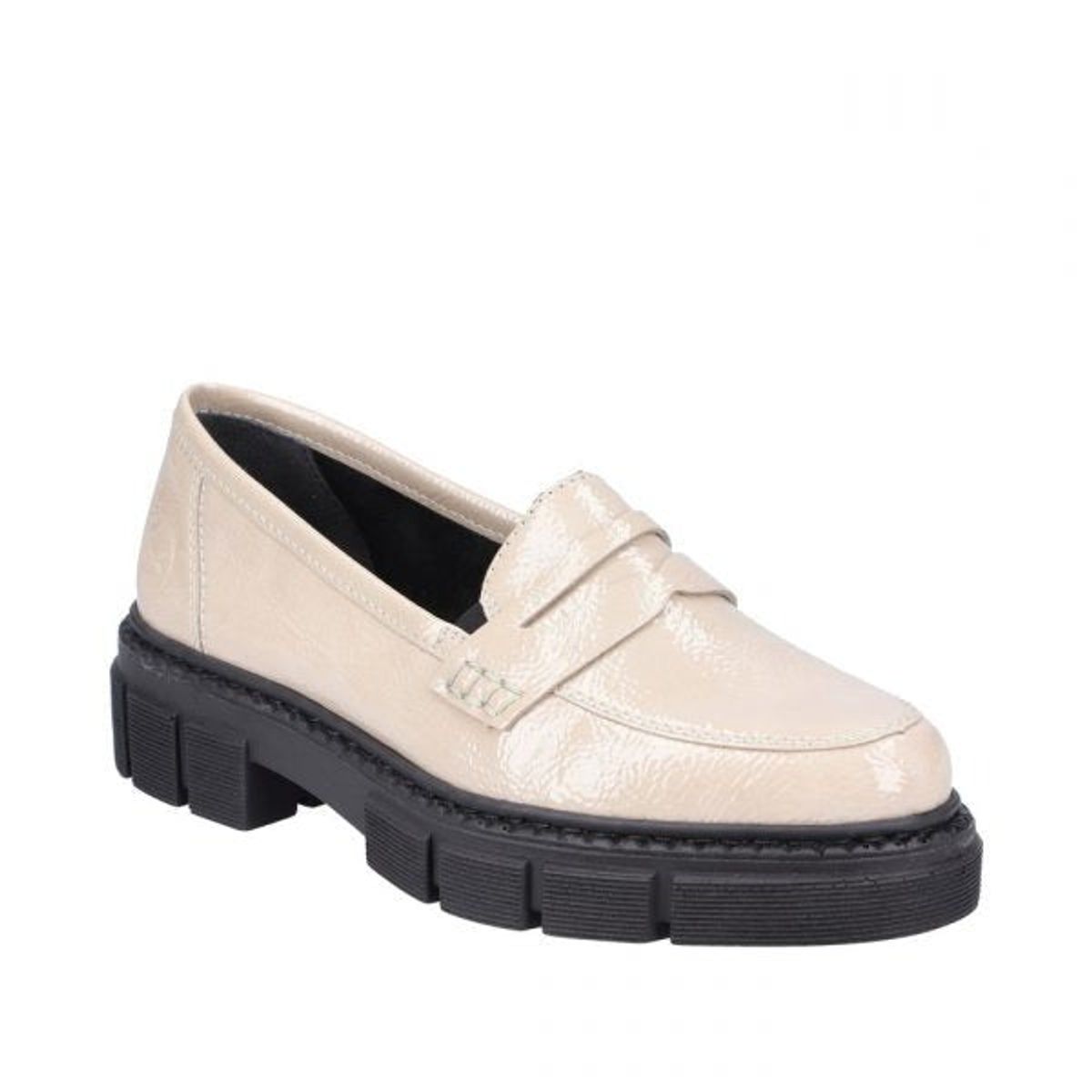 Rieker - Loafer i lak, 23-0477 - Beige - 36