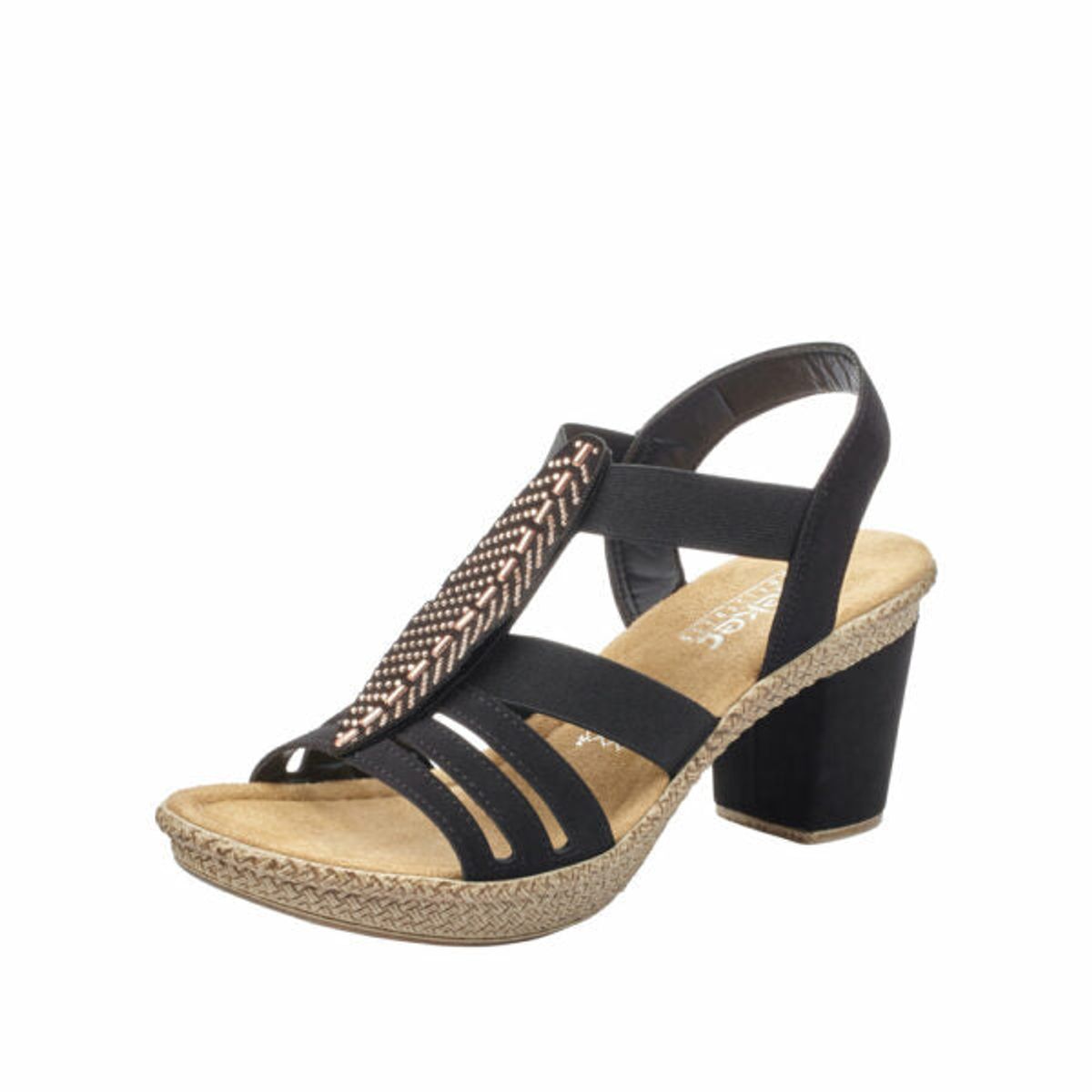 Rieker - sandal - 42-0624 - Sort - 36