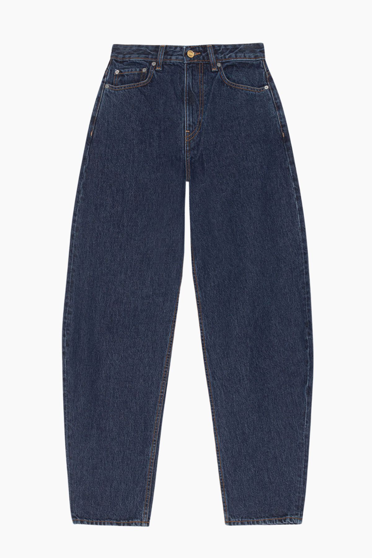 Rigid Denim Stary Jeans J1640 - Dark Blue Stone - GANNI - Blå 25/32