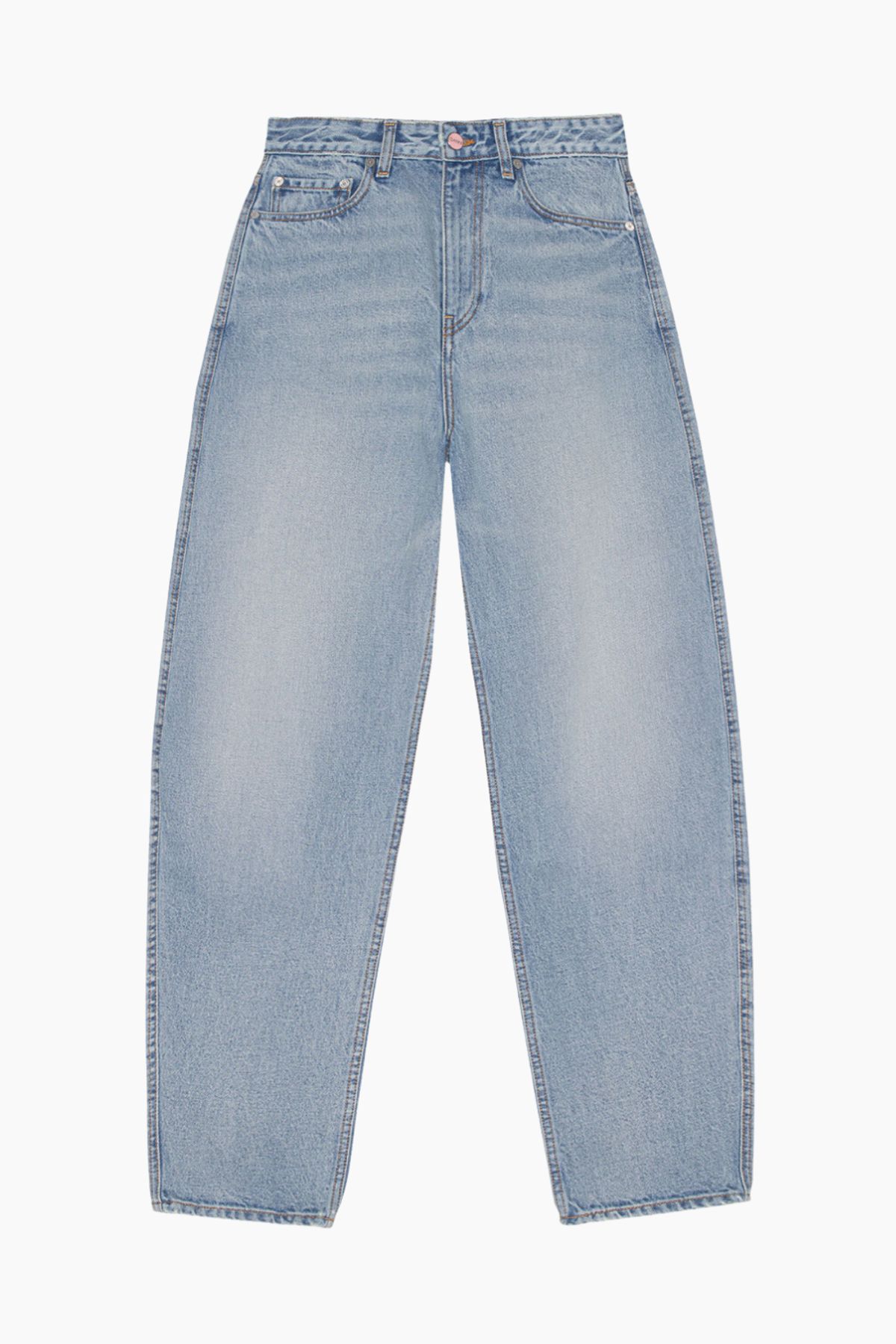 Rigid Denim Stary Jeans J1641 - Light Blue Vintage - GANNI - Blå 27/32