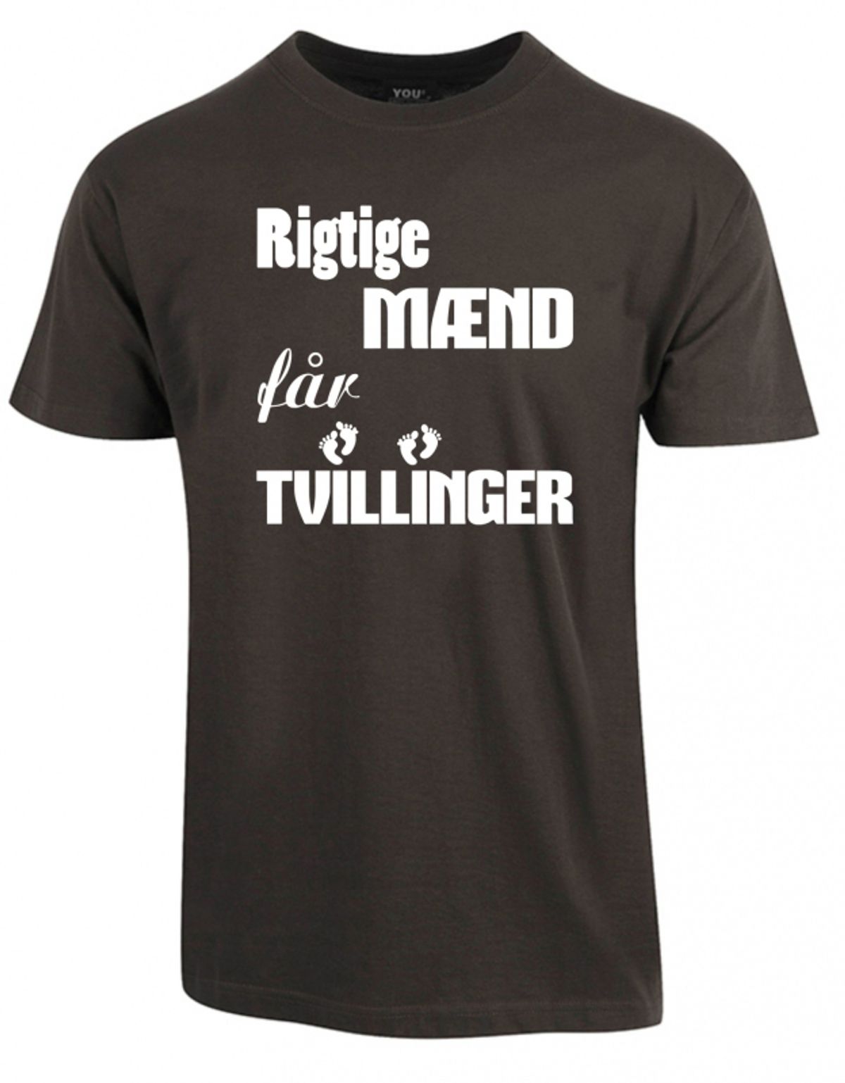 Rigtige mænd får tvillinger - Mørkegrå