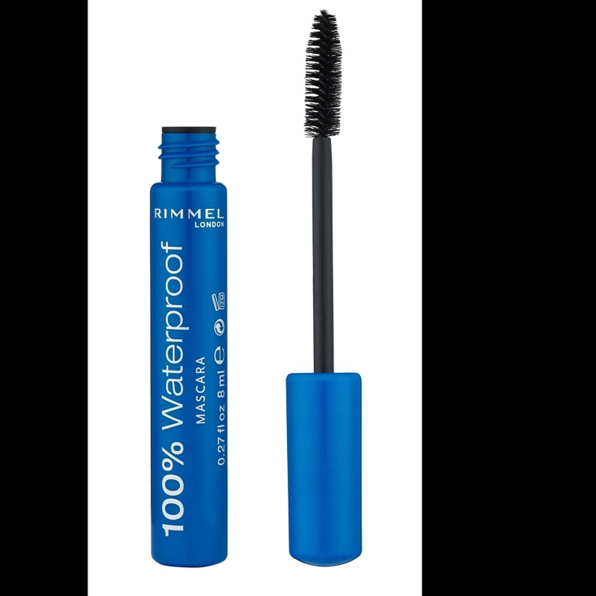 RIMMEL 100% Waterproof Mascara 8 ml - 001 Black Black