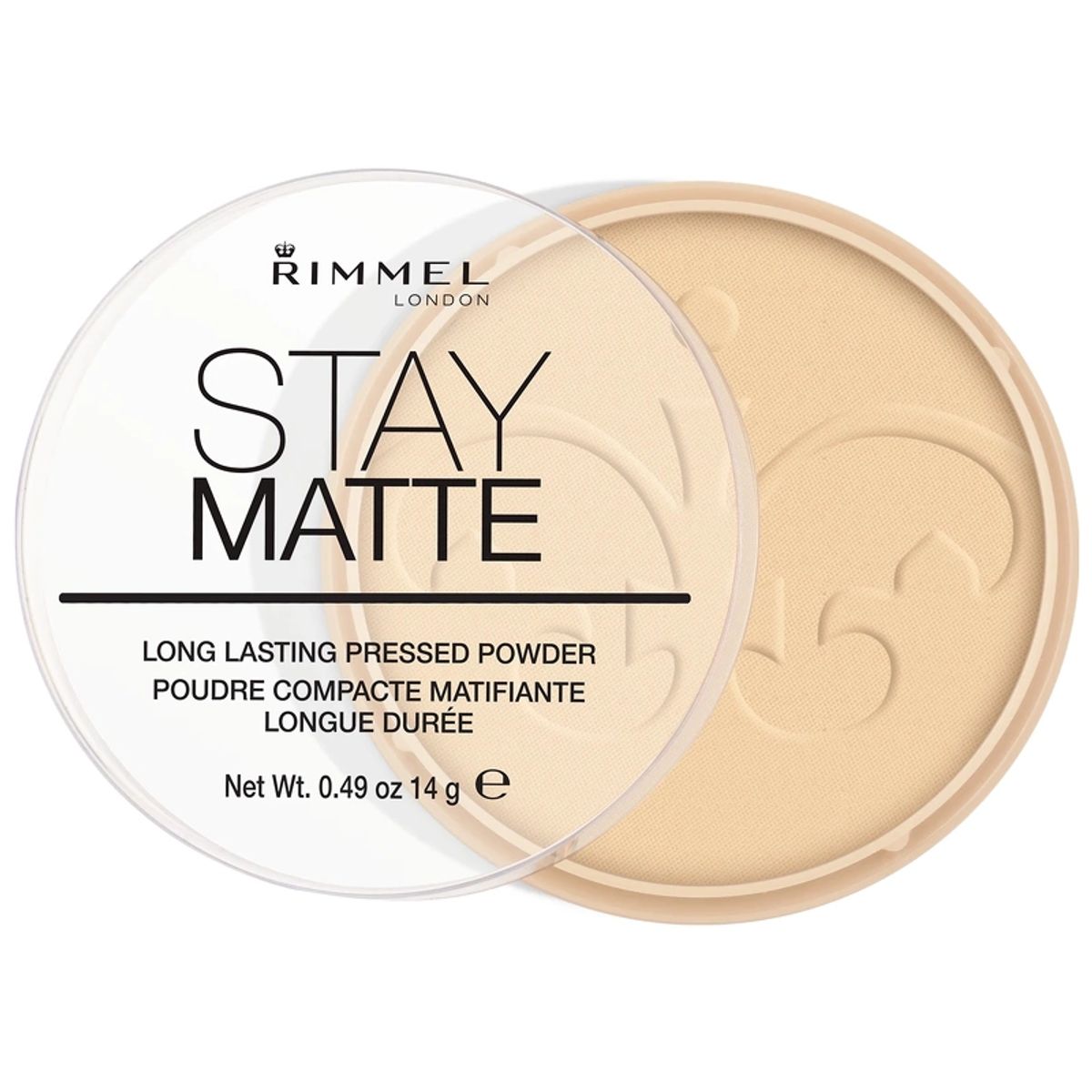 Rimmel Stay Matte Pudder 001 Transparent 14 gr.