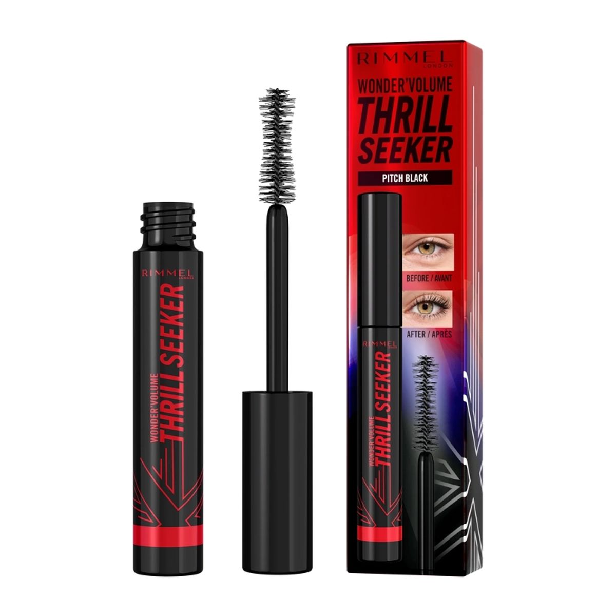 RIMMEL Volume Thrill Seeker Mascara 8 ml - 004 Pitch Black