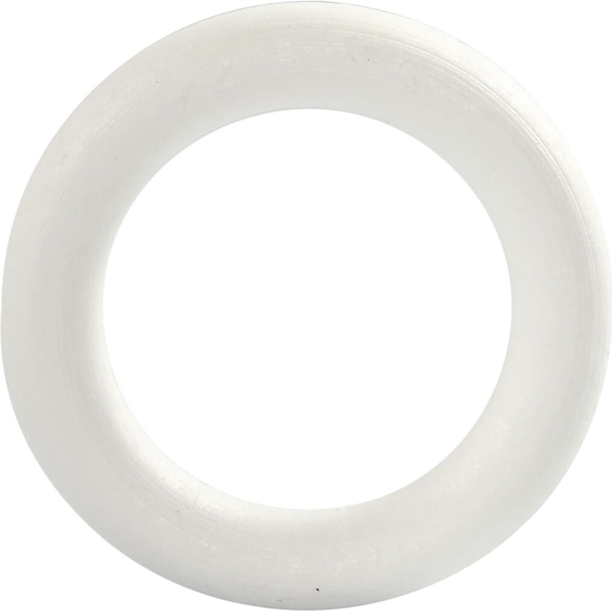 Ring - Str. 12 Cm - Tykkelse 20 Mm - Hvid - 1 Stk.