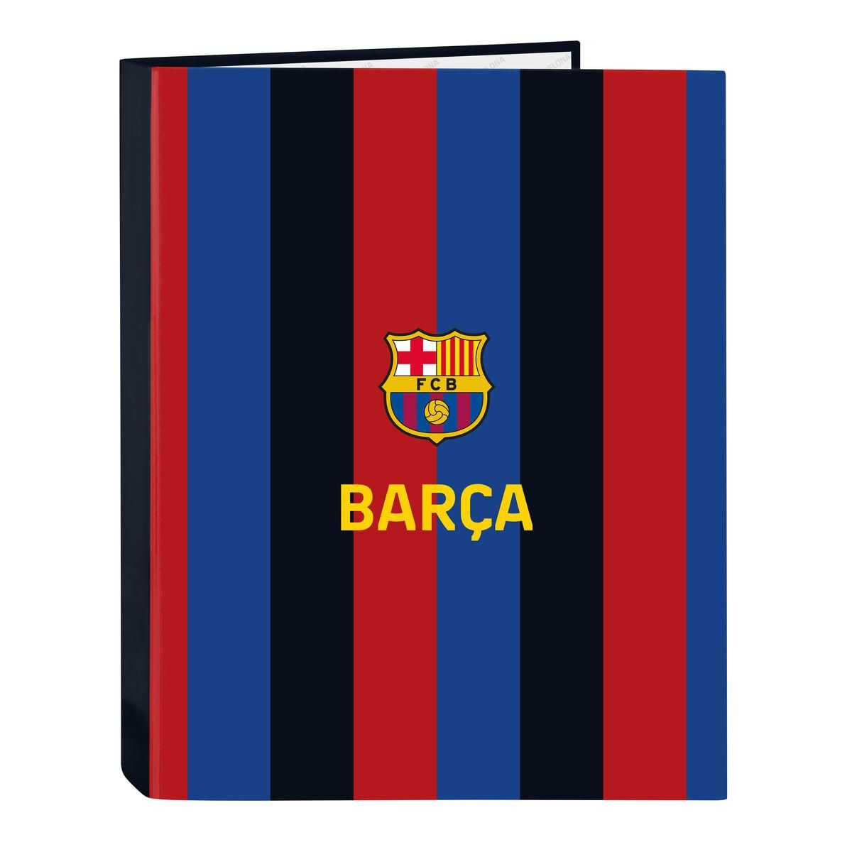 Ringbind F.C. Barcelona Rødbrun Marineblå A4 (26.5 x 33 x 4 cm)