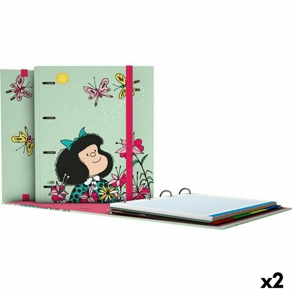 Ringbind Mafalda Carpebook Grøn A4 (2 enheder)