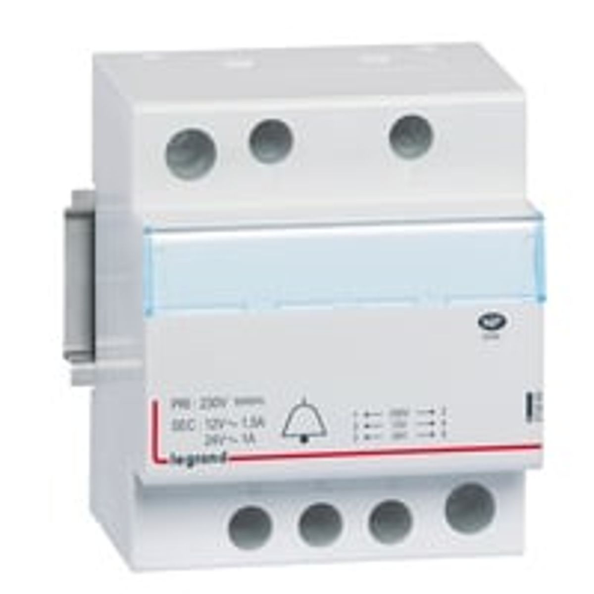 Ringetrafo, 1,5A, 24VA, 4 modul, 12Vac - Legrand