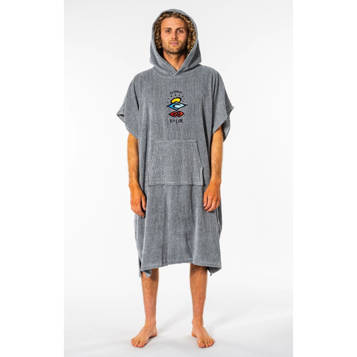 Rip Curl Icons Hooded Badeponcho - Grå