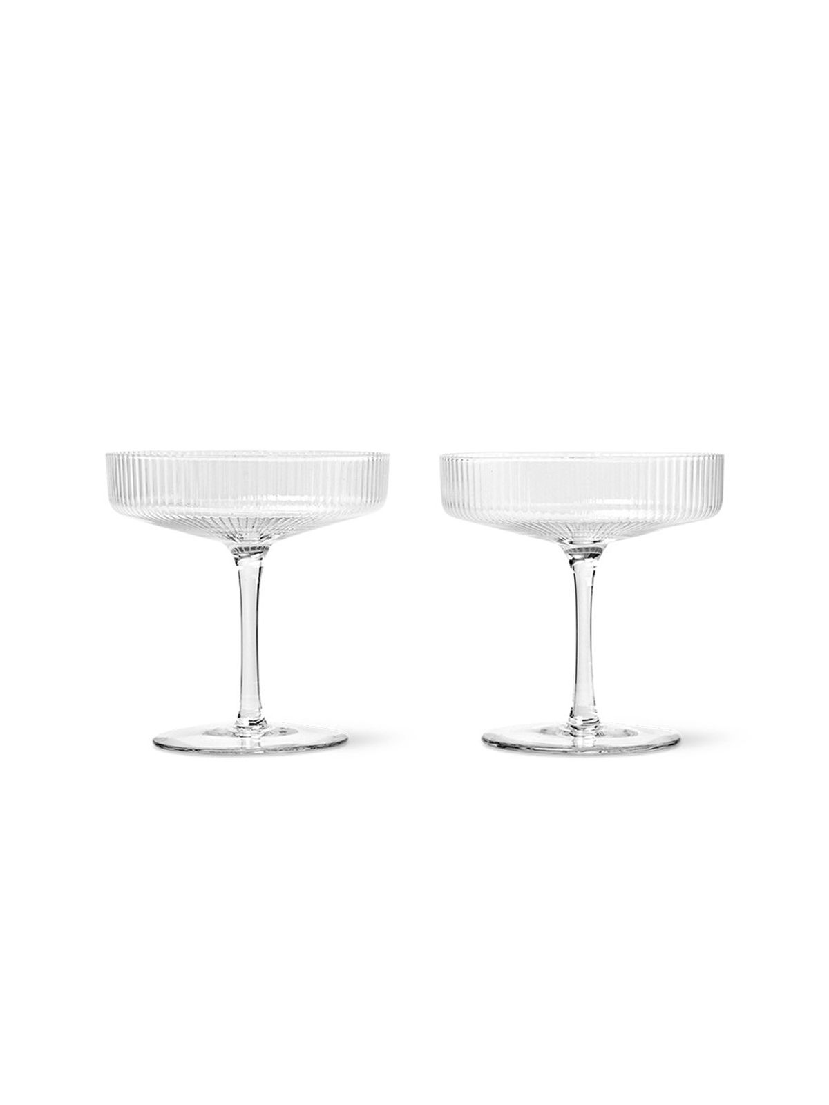 Ripple champagneglas fra Ferm Living