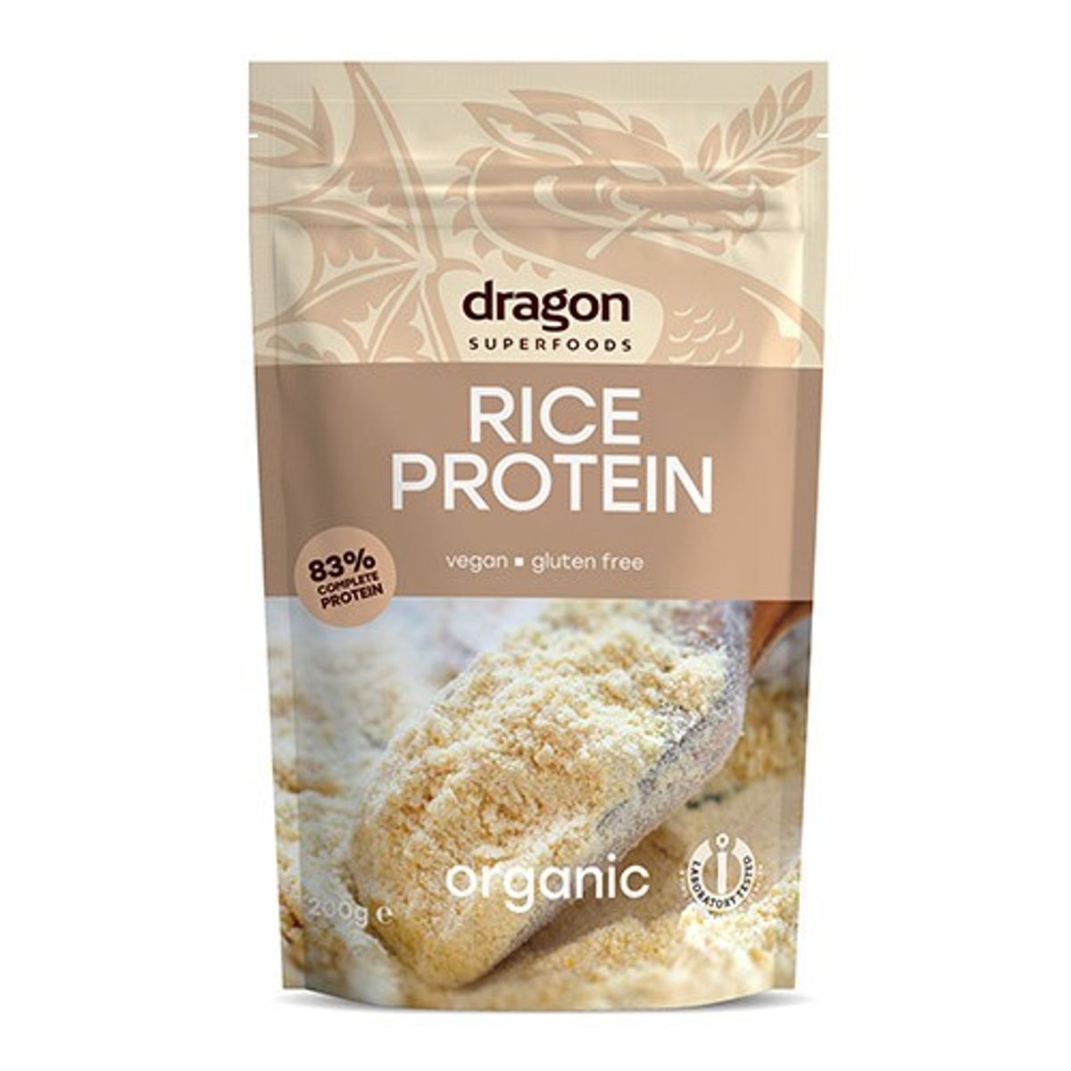 Risprotein pulver Økologisk - 200 gram - Dragon Superfoods