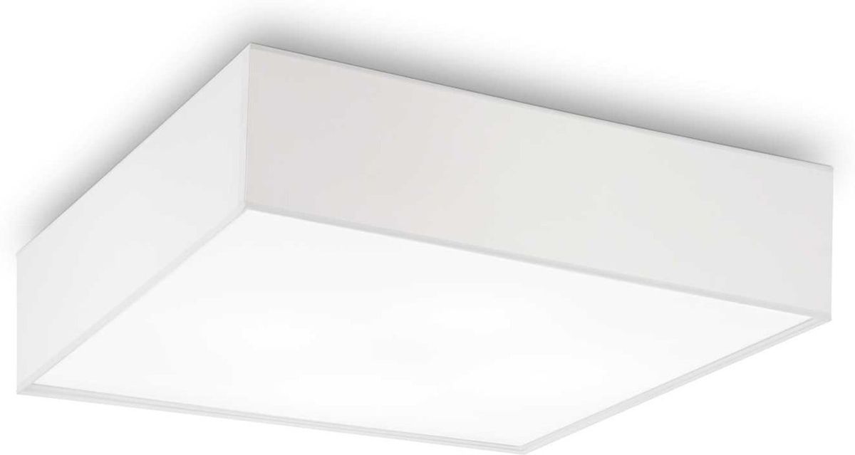 Ritz, Loftslampe, E27 max 4 x 60W, E27, hvid/krom, stof, L600xH150xB600mm