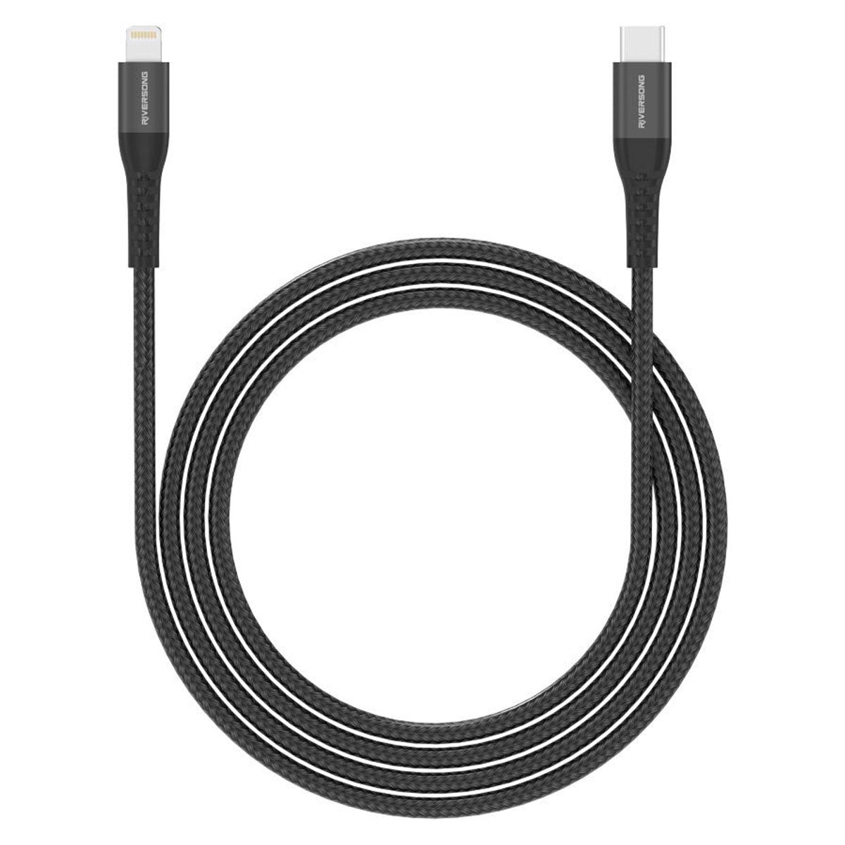 Riversong Alpha L2, USB-C til Lightning 27W flettet kabel, 2m