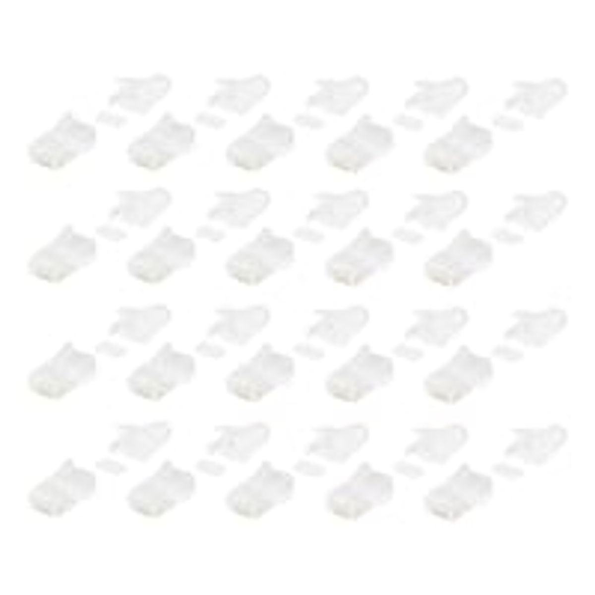 RJ45 connector for slim patch cable, Cat6a, 28AWG, 20pcs