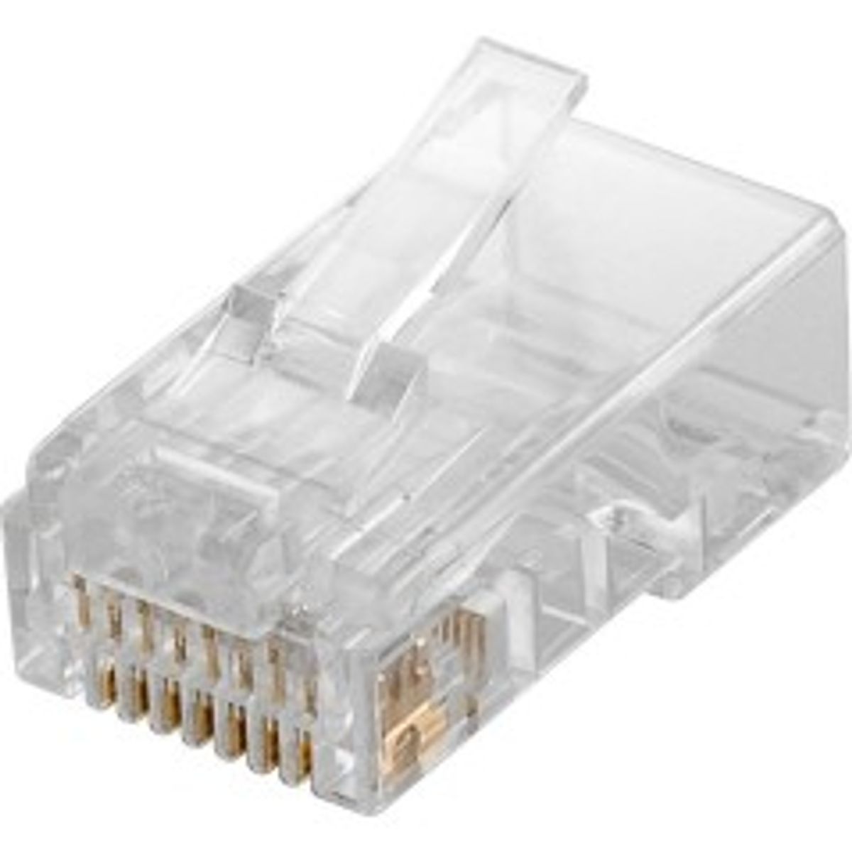 RJ45 plug, CAT 5e UTP unshielded - for round cable