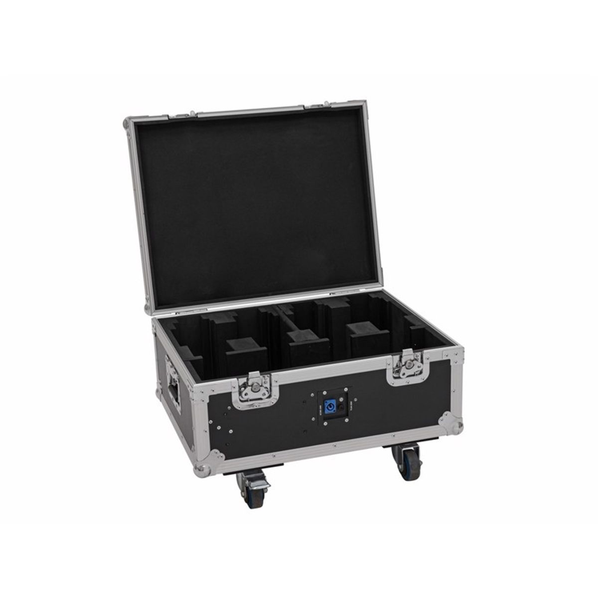 ROADINGER Flightcase 4x AKKU MBT-3 with wheels and charging function