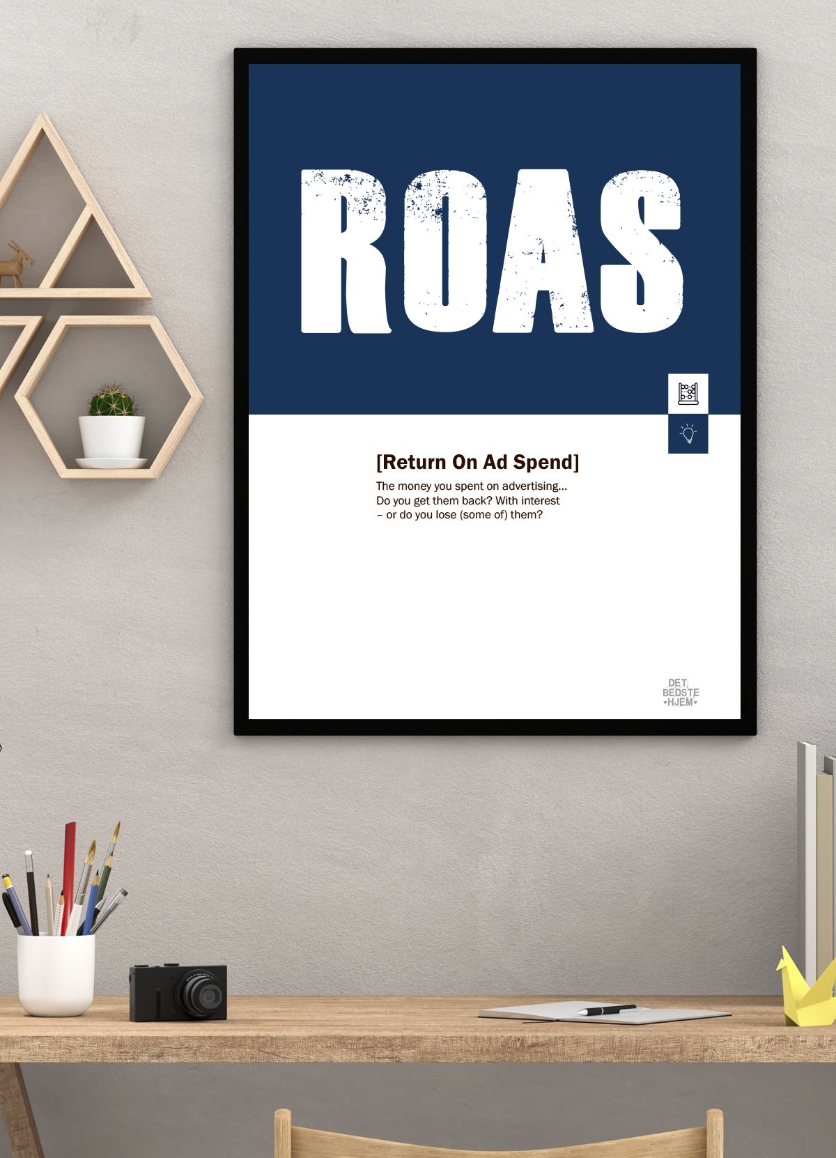 ROAS-marketing-plakat - 70 x 100 cm - Kr. 349,-