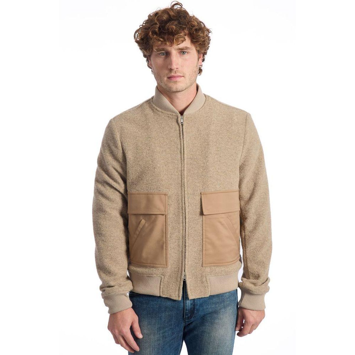 Roberto Pepe Luxury Beige Cotton Jacket