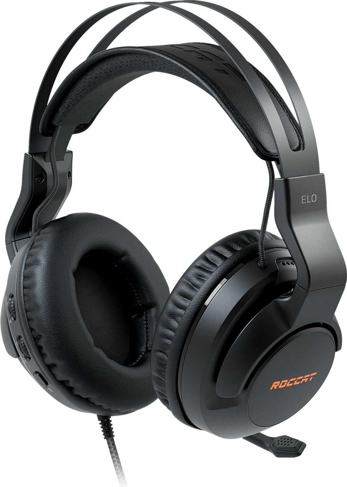 Roccat - Elo 7.1 Usb Surround Sound Rgb Gaming Headset Til Pc - Sort