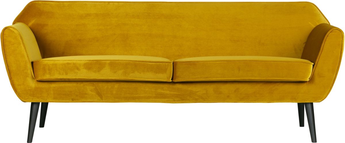 Rocco, Loungesofa, gul, H75x187x82 cm