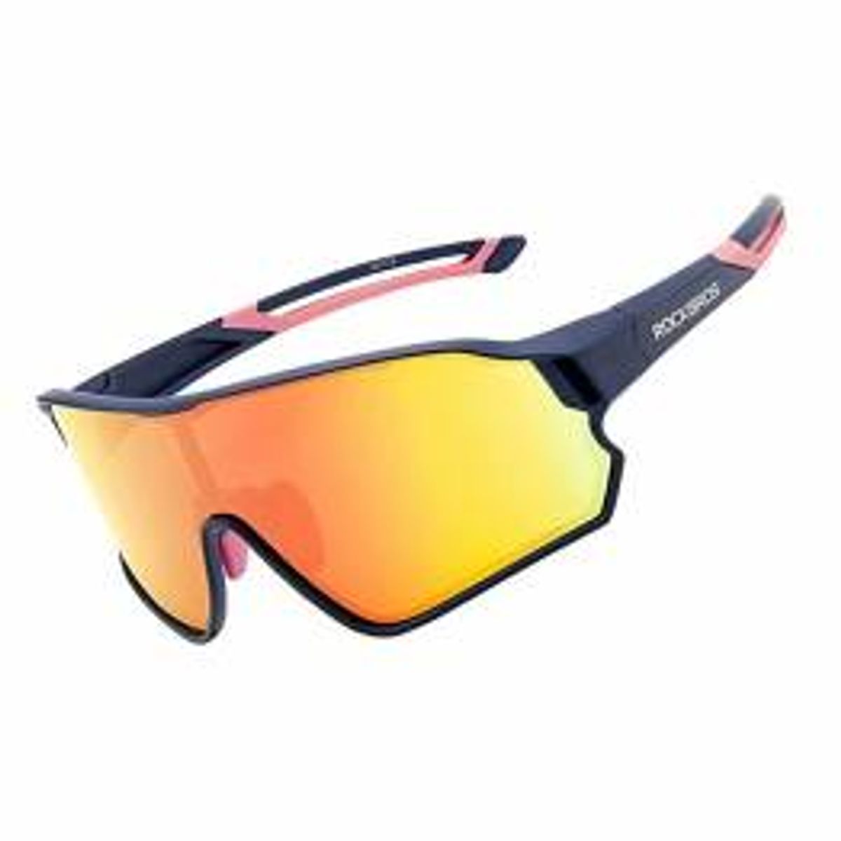 RockBros polariseret cykelbrille med etui - Sort/Gul