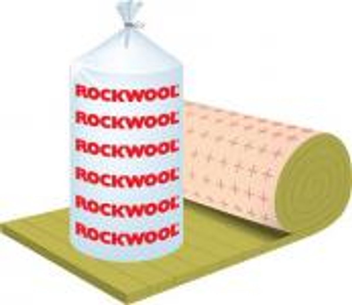 Rockwoll Lamelmåtte med armeret alufolie 20mm, 1x10 mtr.