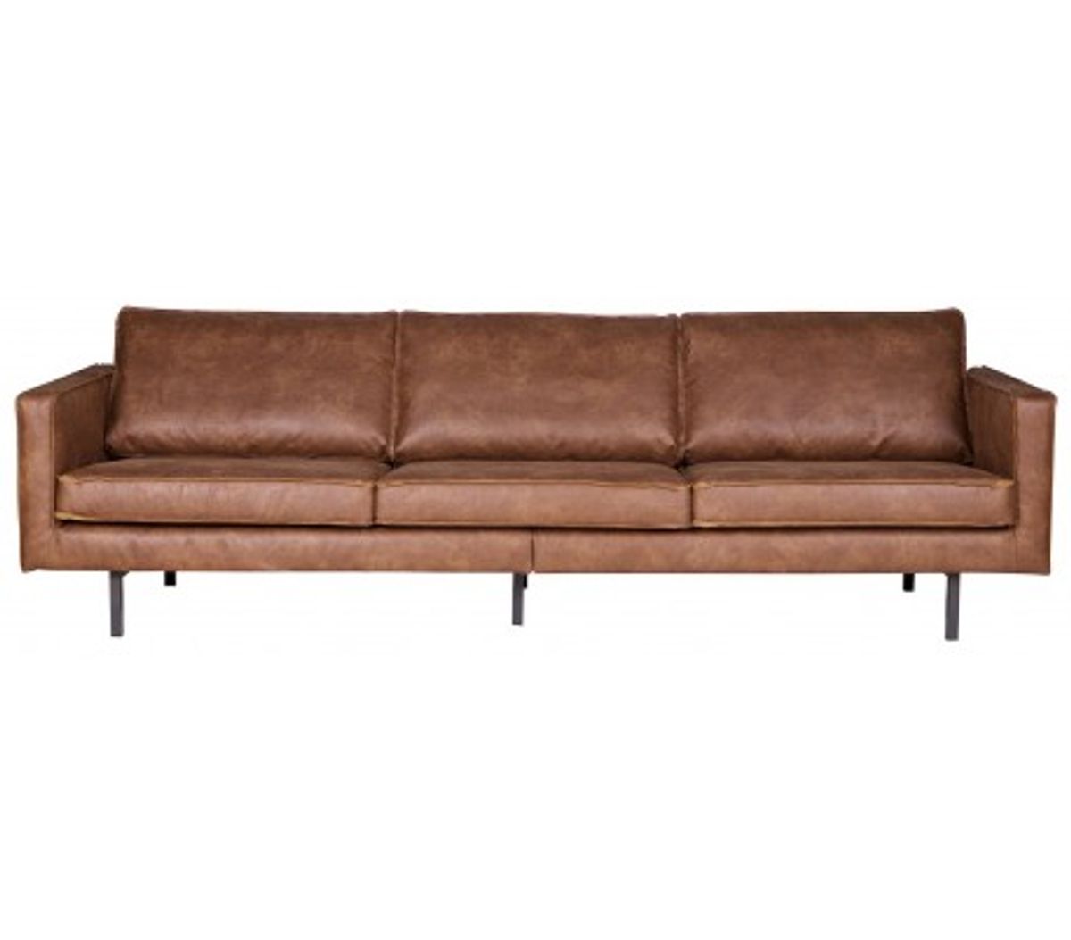 Rodeo 3-personers sofa i læder B277 cm - Vintage cognac