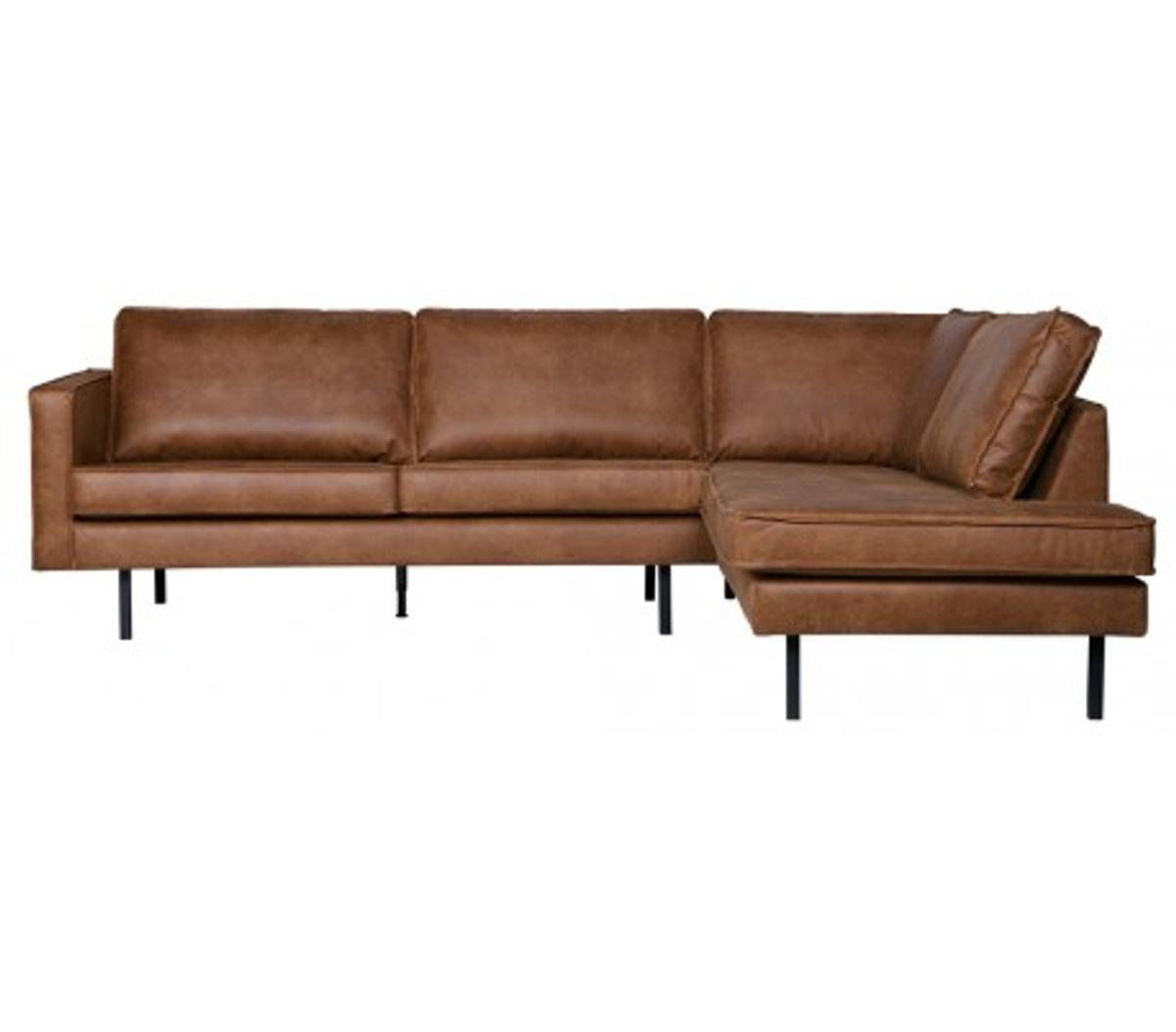 Rodeo Hjørnesofa højrevendt i læder 266 x 213 cm - Vintage cognac