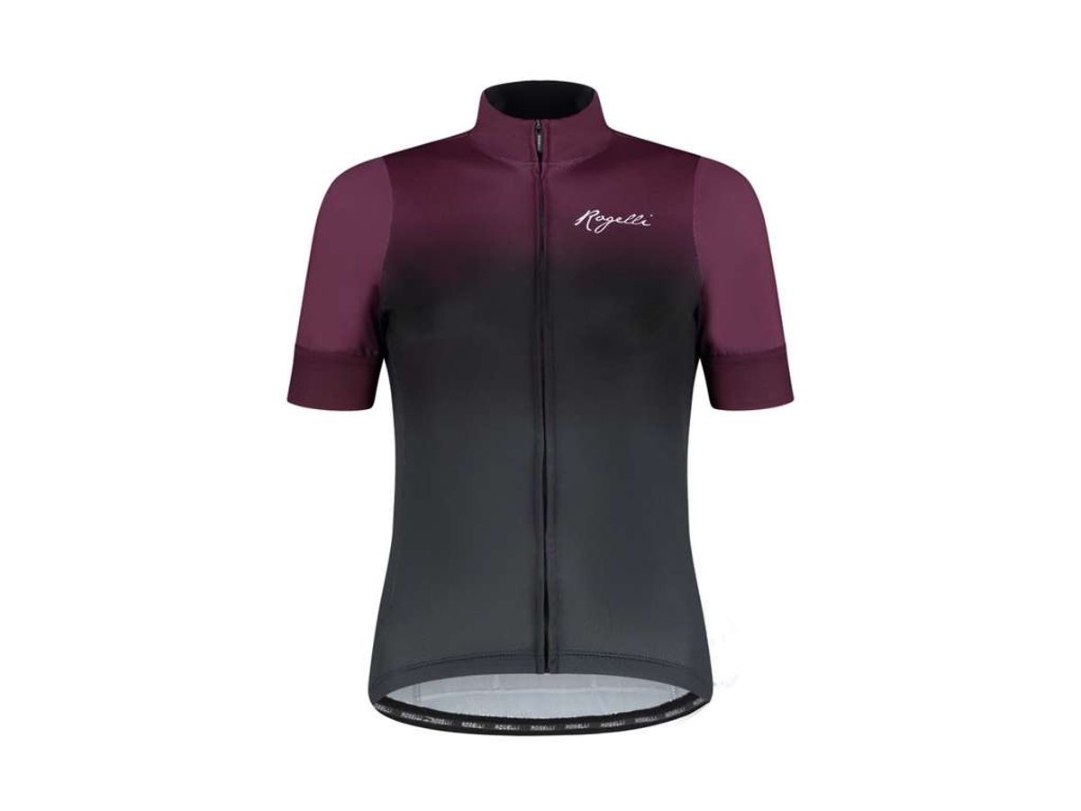 Rogelli Dream - Cykelbluse - Dame - Korte ærmer - Grå/Bordeaux - Str. 2XL