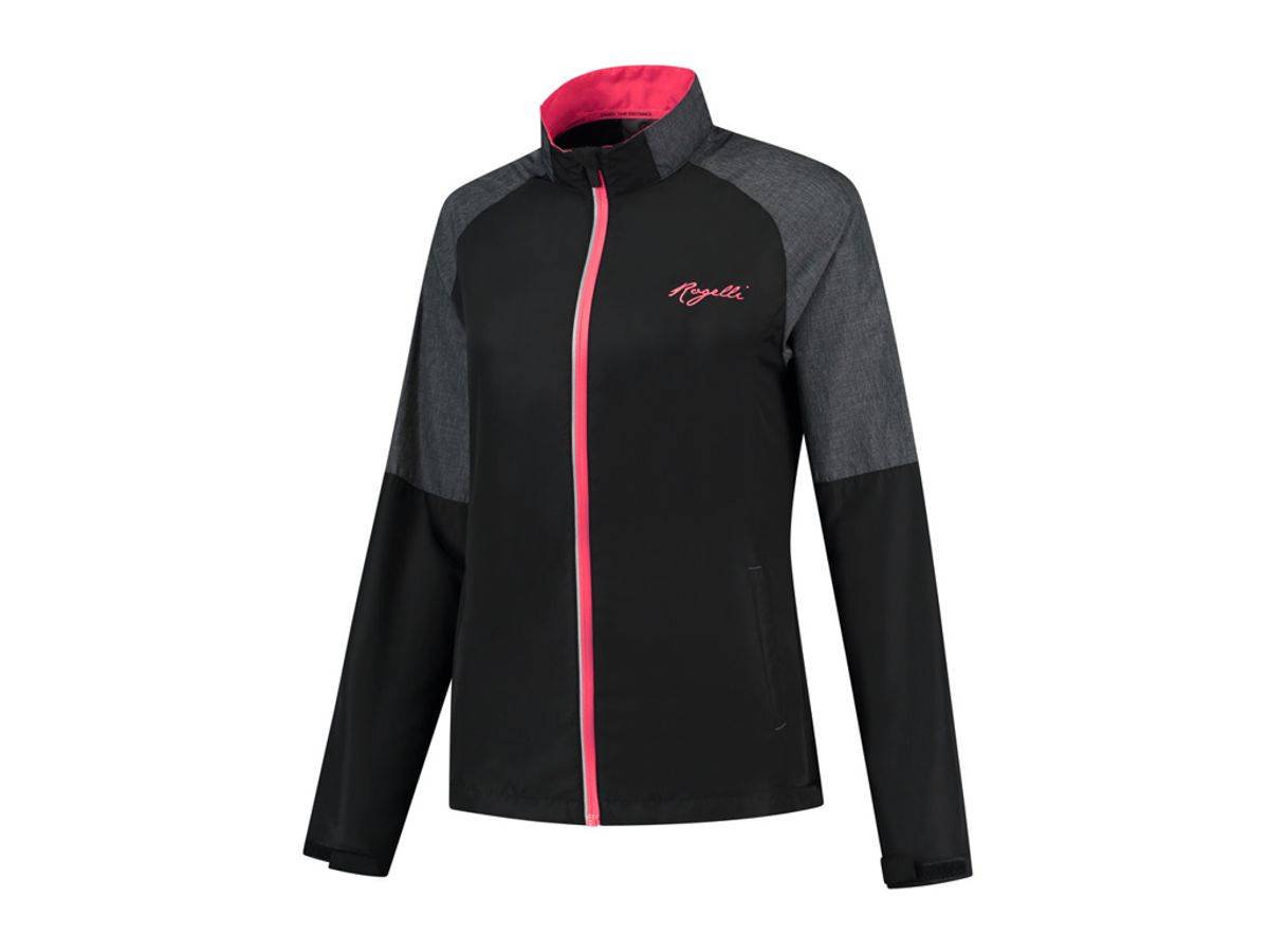 Rogelli Enjoy - Sports jakke Dame - Airbloc - Melange sort pink - Str. 2XL