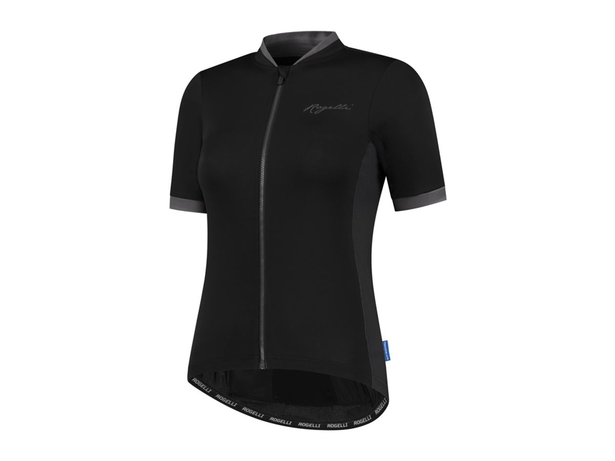 Rogelli Essential - Cykelbluse - Dame - Korte ærmer - Race Fit - Sort - Str. XL