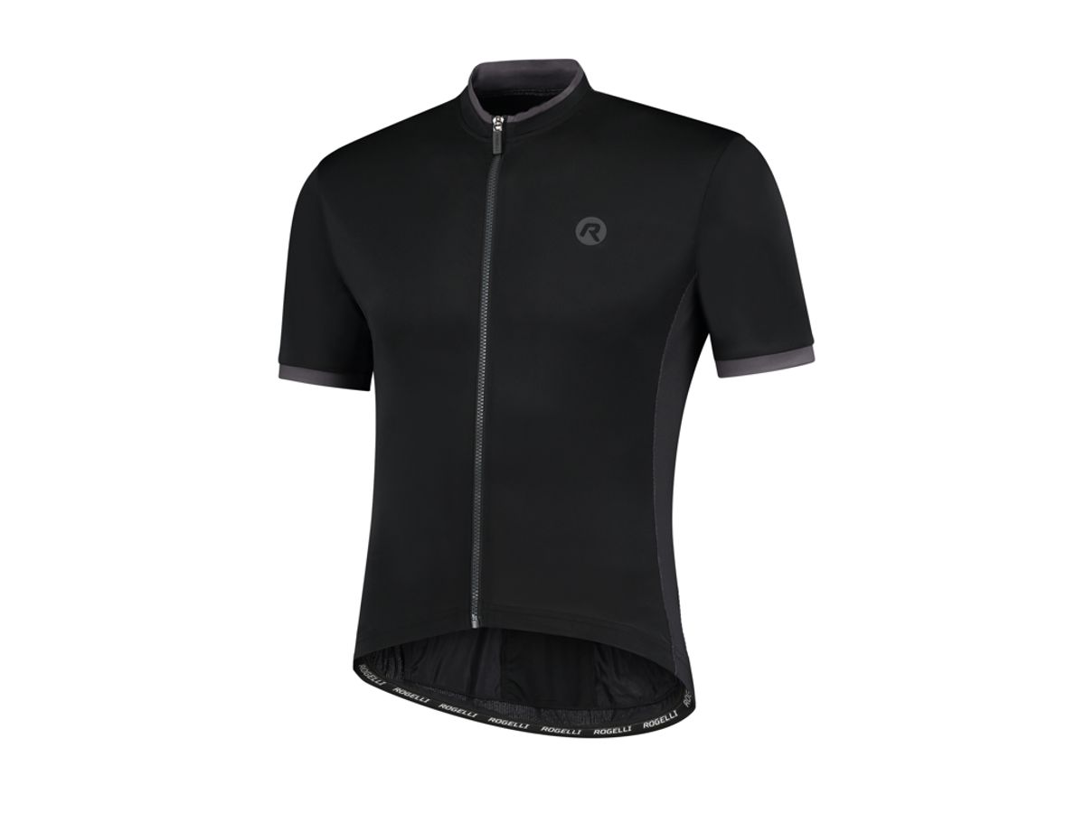 Rogelli Essential - Cykeltrøje - Korte ærmer - Sort - Str. 2XL