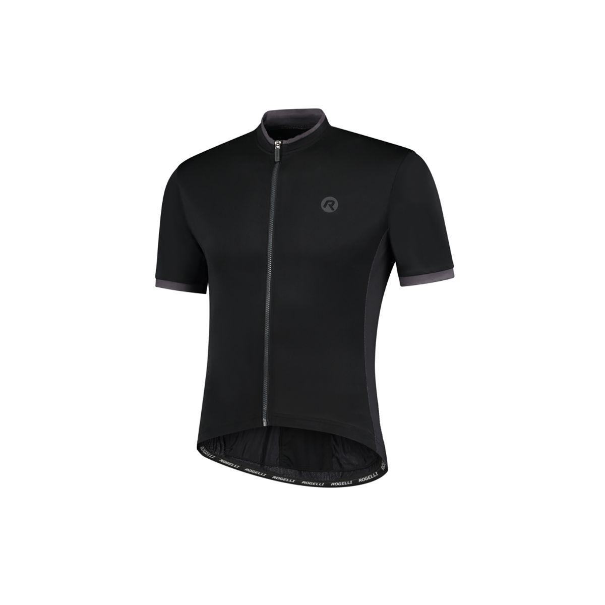 Rogelli Essential - Cykeltrøje - Korte ærmer - Sort - Str. 3XL