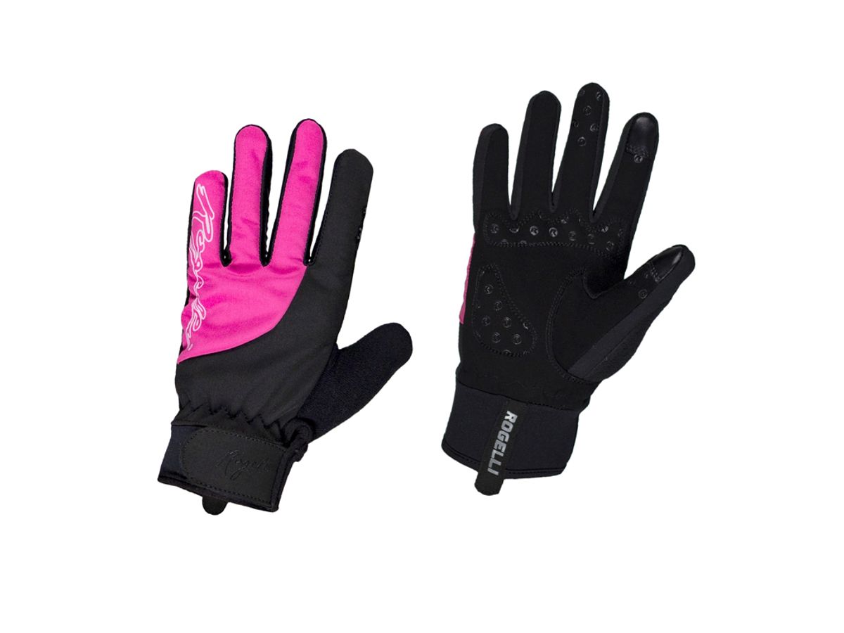 Rogelli Storm - Cykelhandsker Dame - Vinter - Sort/Pink - Str. XL