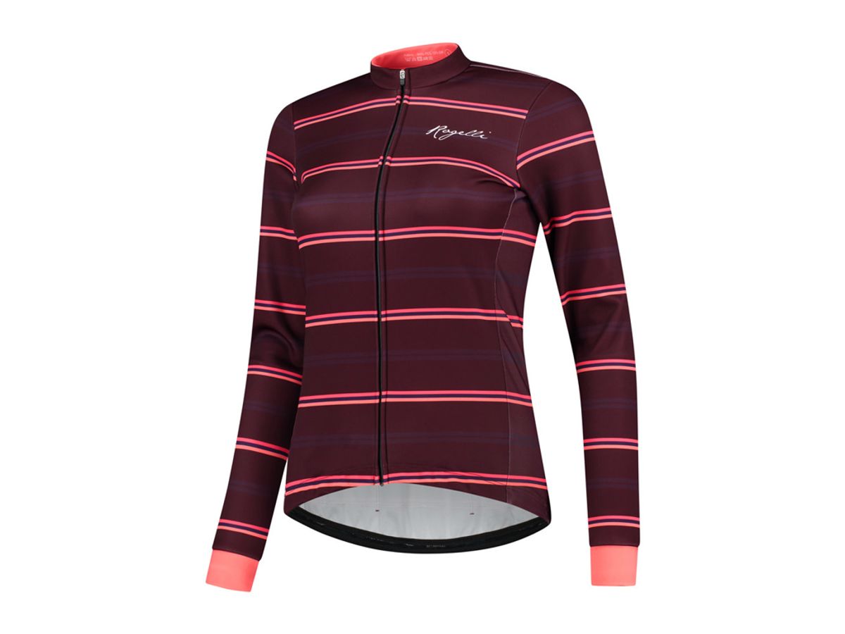 Rogelli Stripe - Vinterjakke Dame - Windtex - Bordeaux coral - Str. M