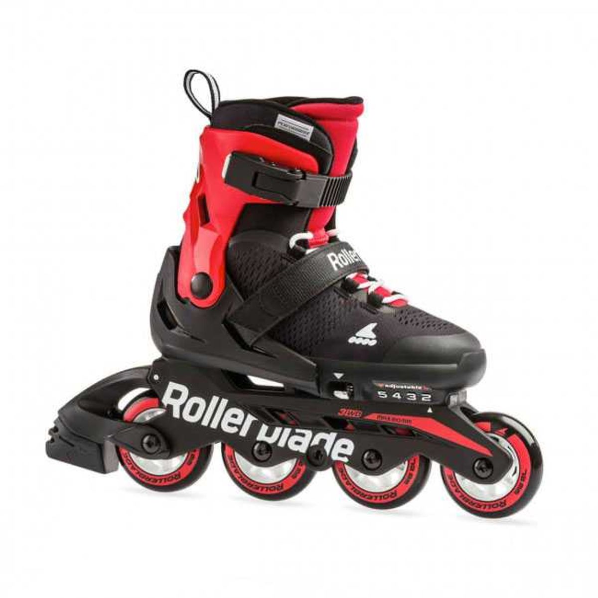 Rollerblade Microblade Justerbar Inline Rulleskøjte Sort/Rød