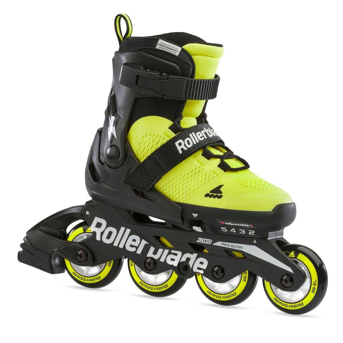 Rollerblade Microblade SS Inliner Rulleskøjte Neon Gul/Sort