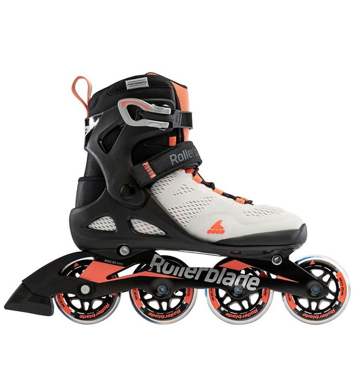 Rollerblade Rulleskøjter - Macroblade - 80 W - Gray/Coral