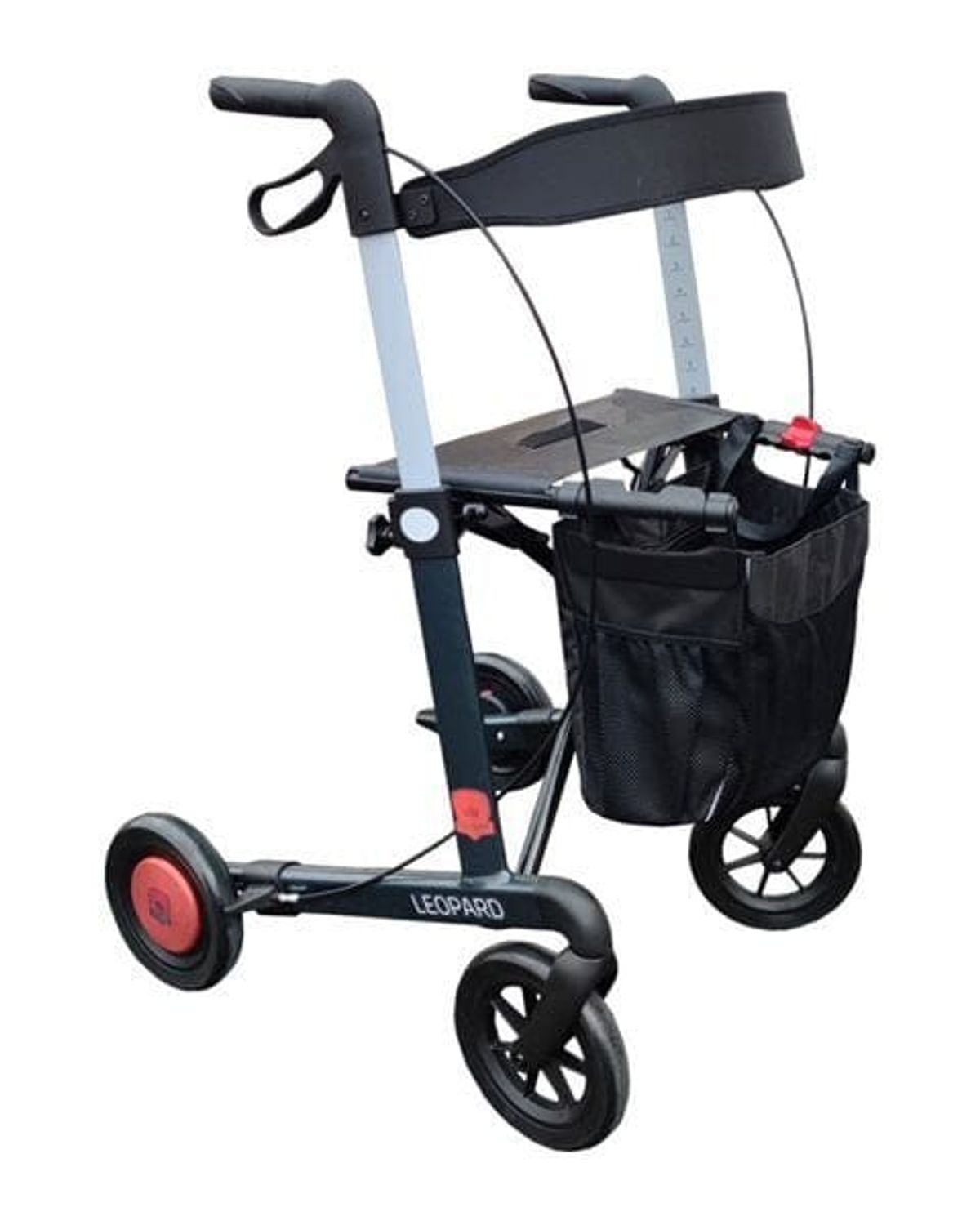 ROLLO-SAFE bremserollator. Letvægtsrollator med unikt bremsesystem. UNIK