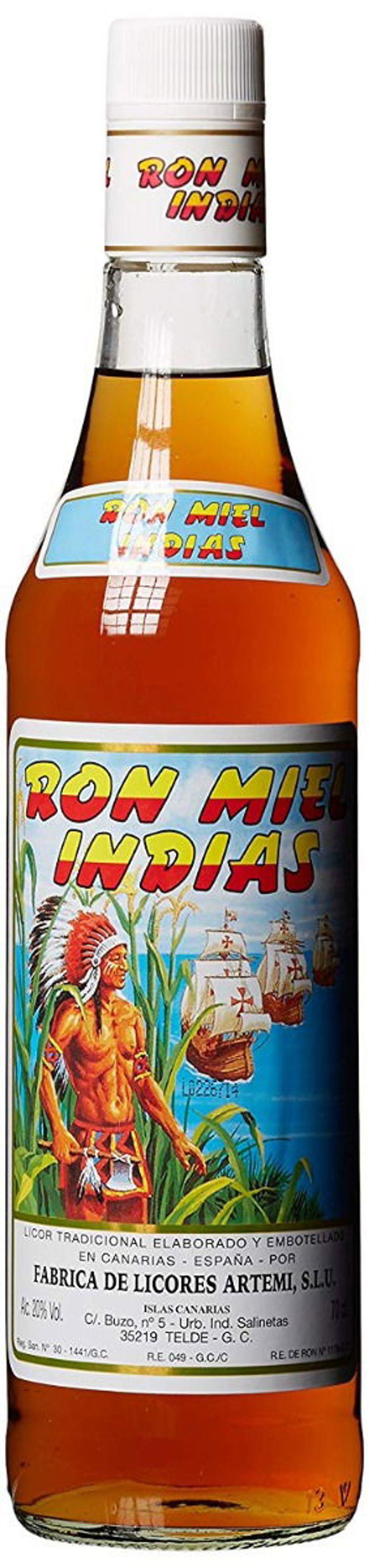 Ron Miel Indian Honey Fl 70